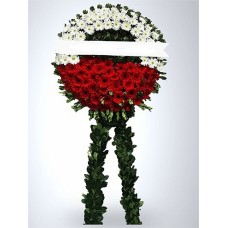 kırmızı beyaz  ataşehir cenaze  çelengi