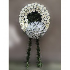 beyaz cenaze çelenği- ataşehir çiçek siparişi
