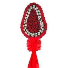 kırmızı beyaz  ataşehir dügün çelenği