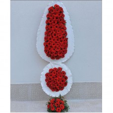 kırmızı beyaz  ataşehir dügün çelenği